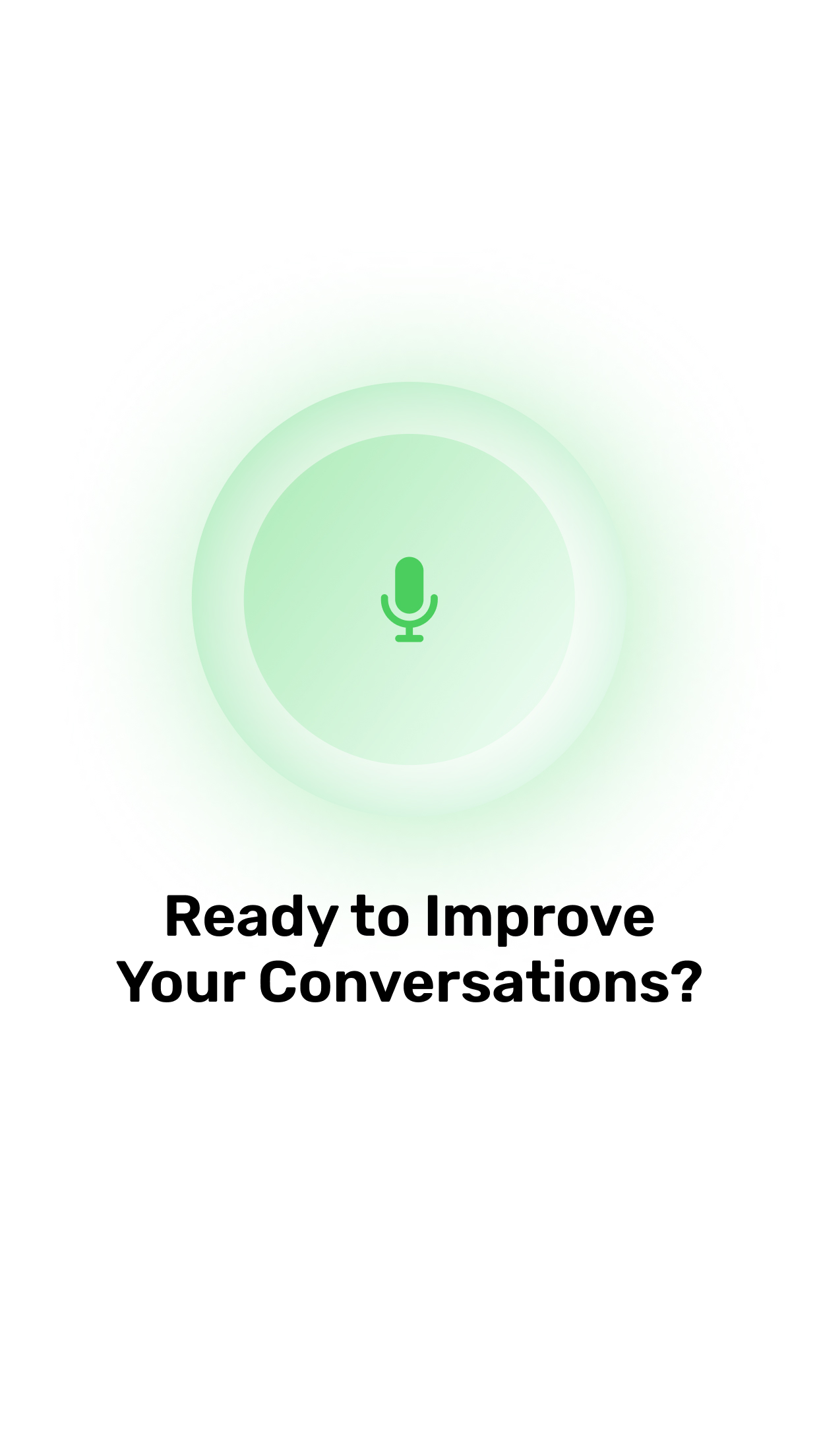 TopLine Mobile ready state with the microphone control